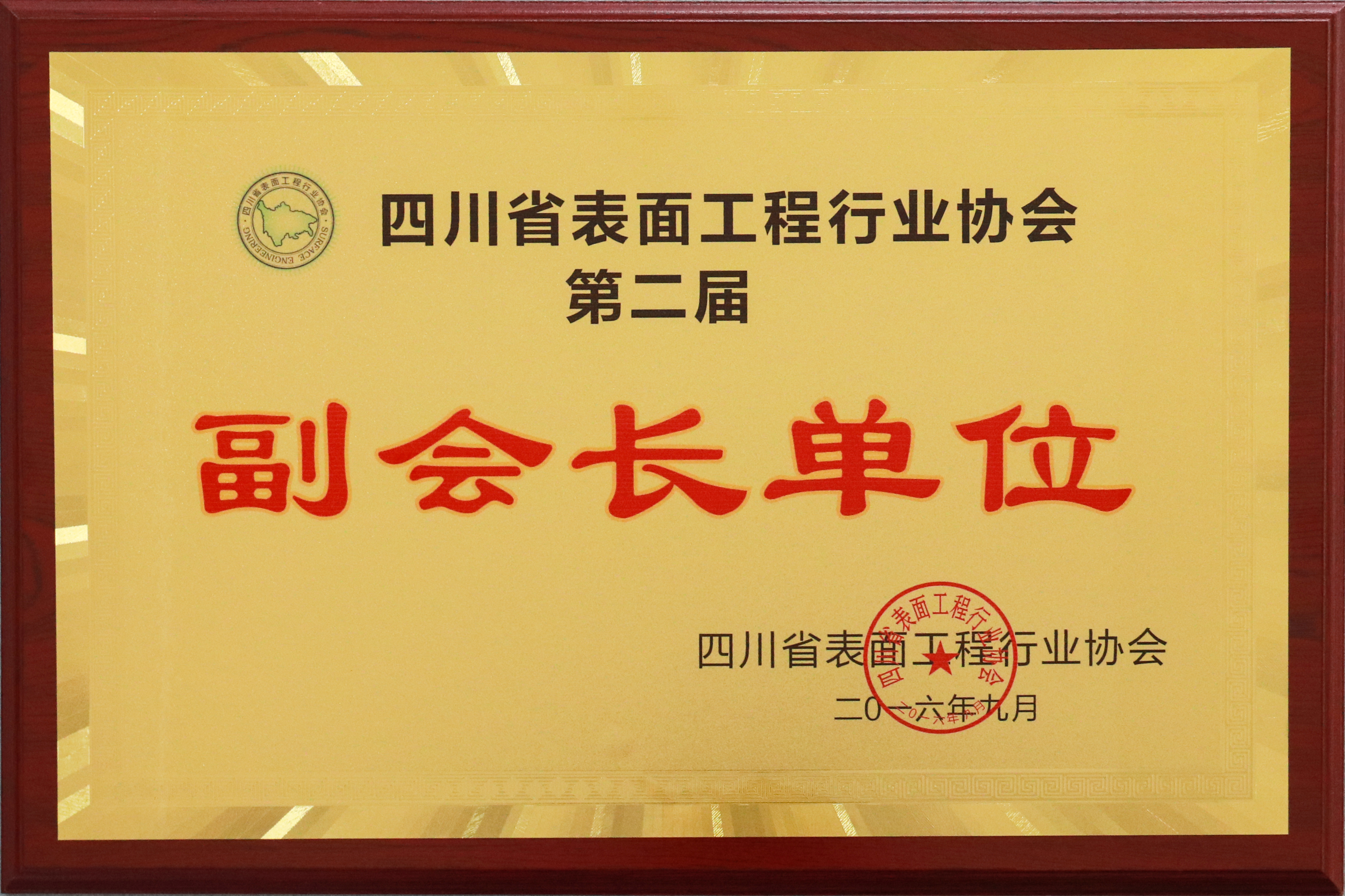 四川省表面工程行業(yè)協(xié)會(huì)副會(huì)長單位
